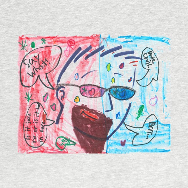 3D Glasses fun - Homeschool Art Class 2021/22 Artist Collab T-Shirt by Steph Calvert Art